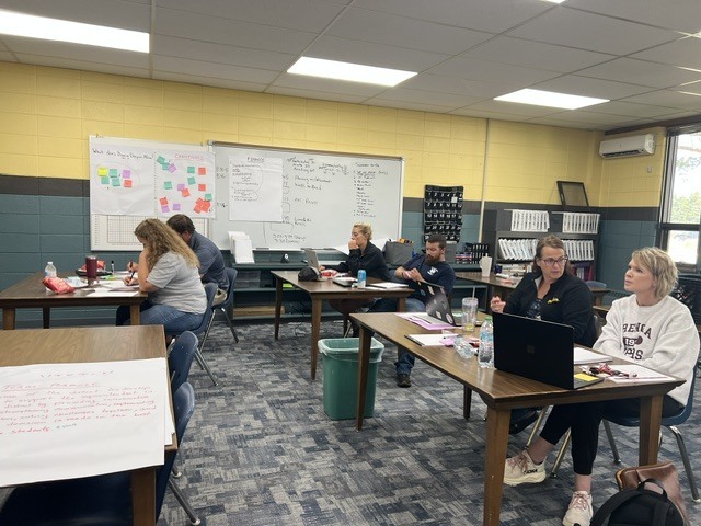 Today our District Leadership Team spent the day collaborating, planning, and preparing for a successful school year. Together, we're Digging Deeper, Reaching Higher as we strengthen our systems, support one another, and keep students at the center of every decision. #OneDistrict #DiggingDeeperReachingHigher