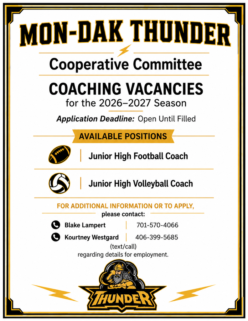 2026 Coaching Vacancies