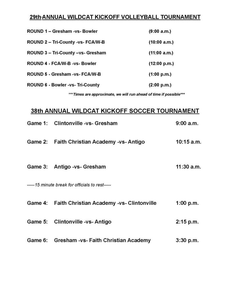 schedule