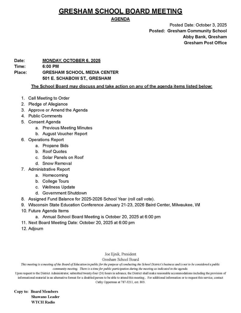 agenda