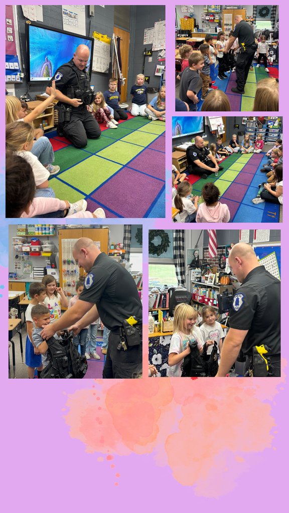 Officer Tyler came to visit First Grade!