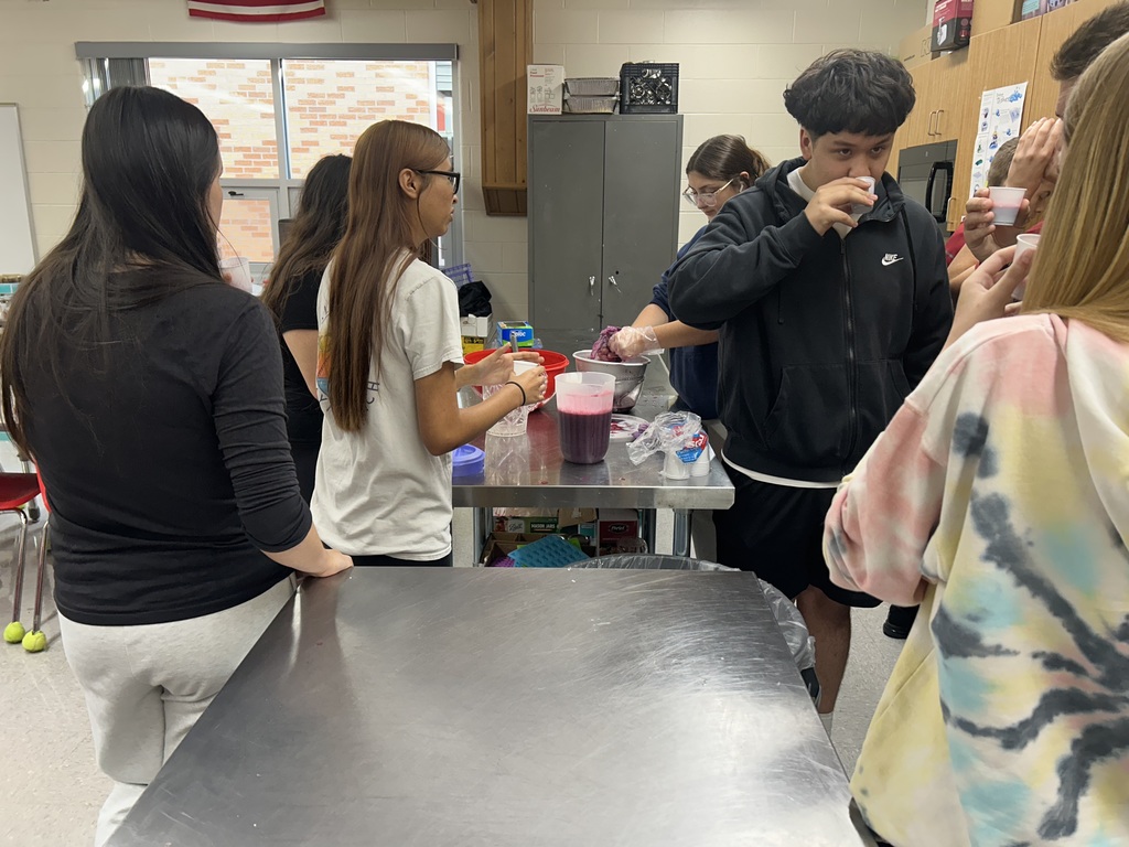 Homemade grape juice by Food Processing Class