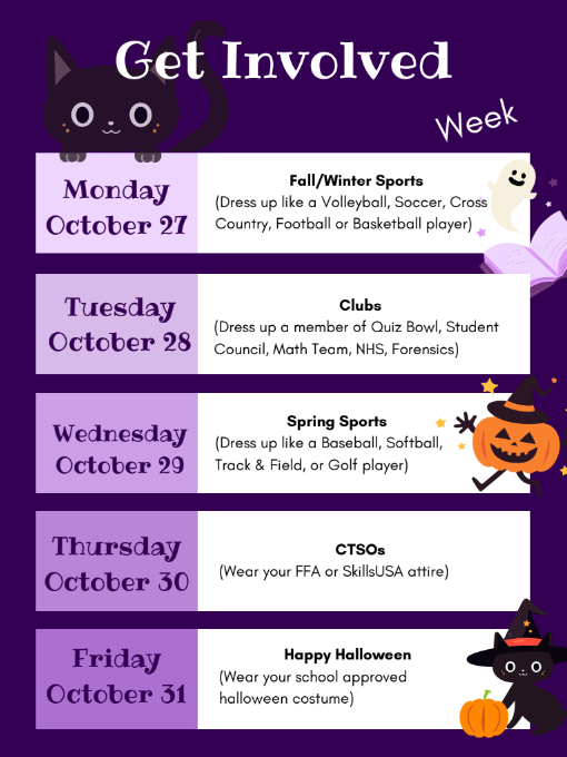 Dress Up Days for Getting Involved Week