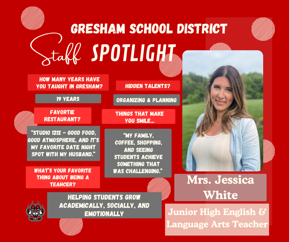Mrs. Jessica White - Staff Spotlight 