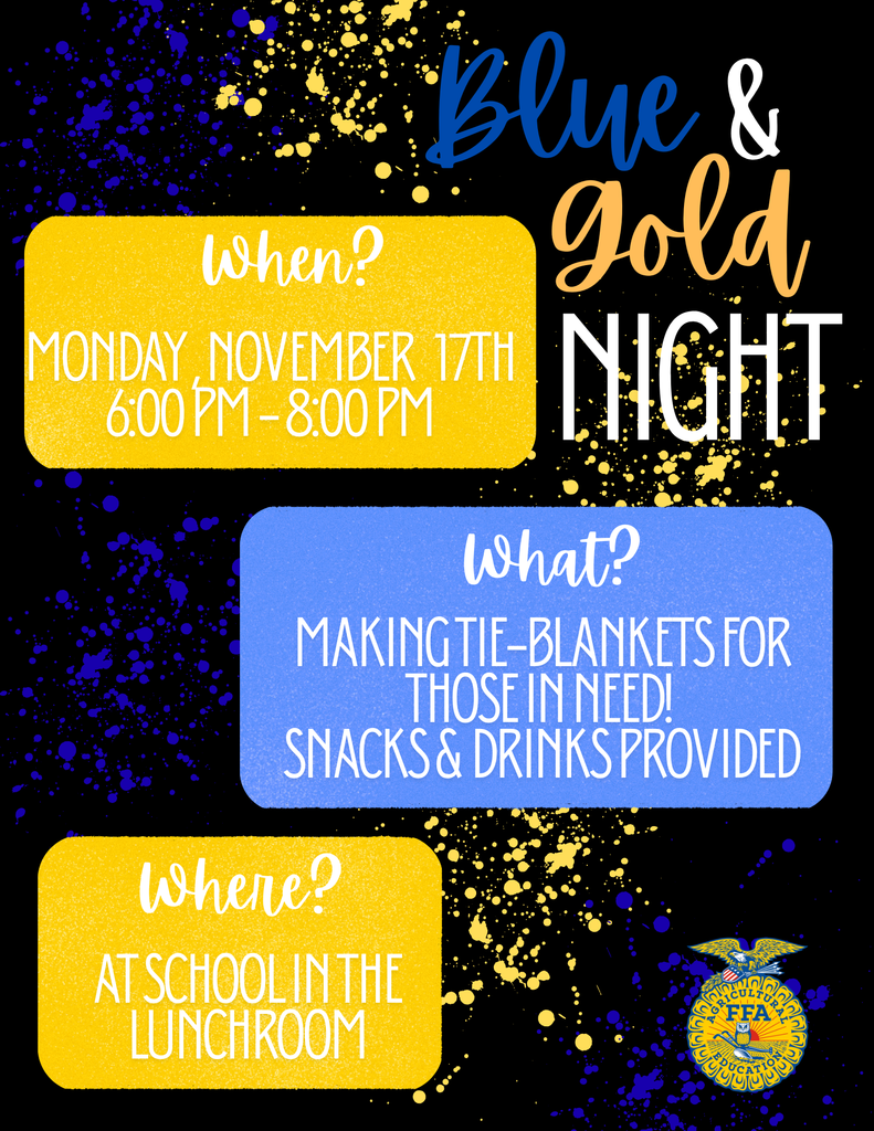 FFA Blue & Gold Night 11/17/25