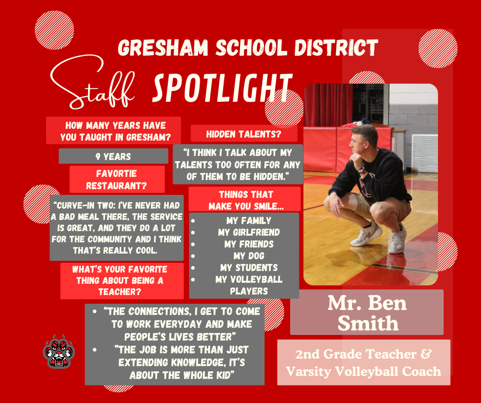 Staff Spotlight - Mr. Smith