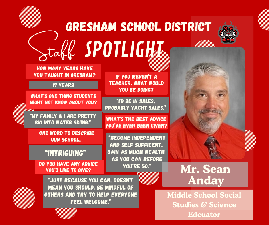 Mr. Anday - Staff Spotlight