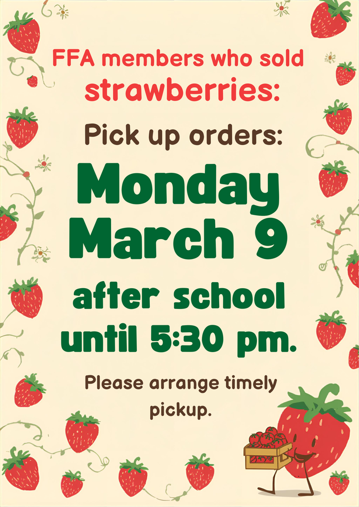 FFA Strawberry Orders