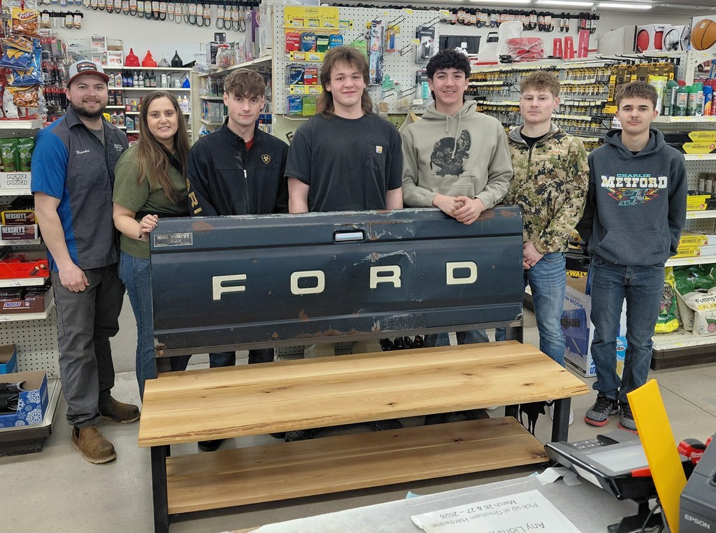Gresham Boys Welding Bench to Gresham Hardware store
