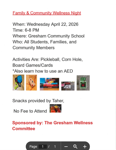 Family & Community Wellness Night