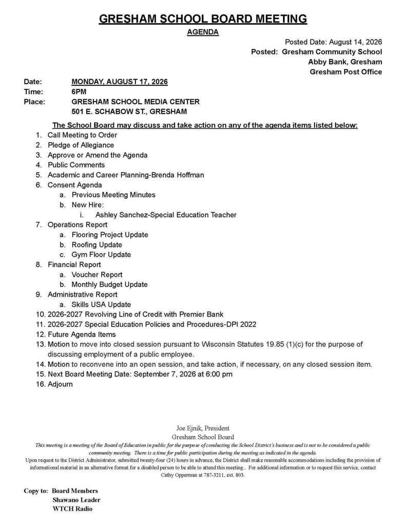 agenda