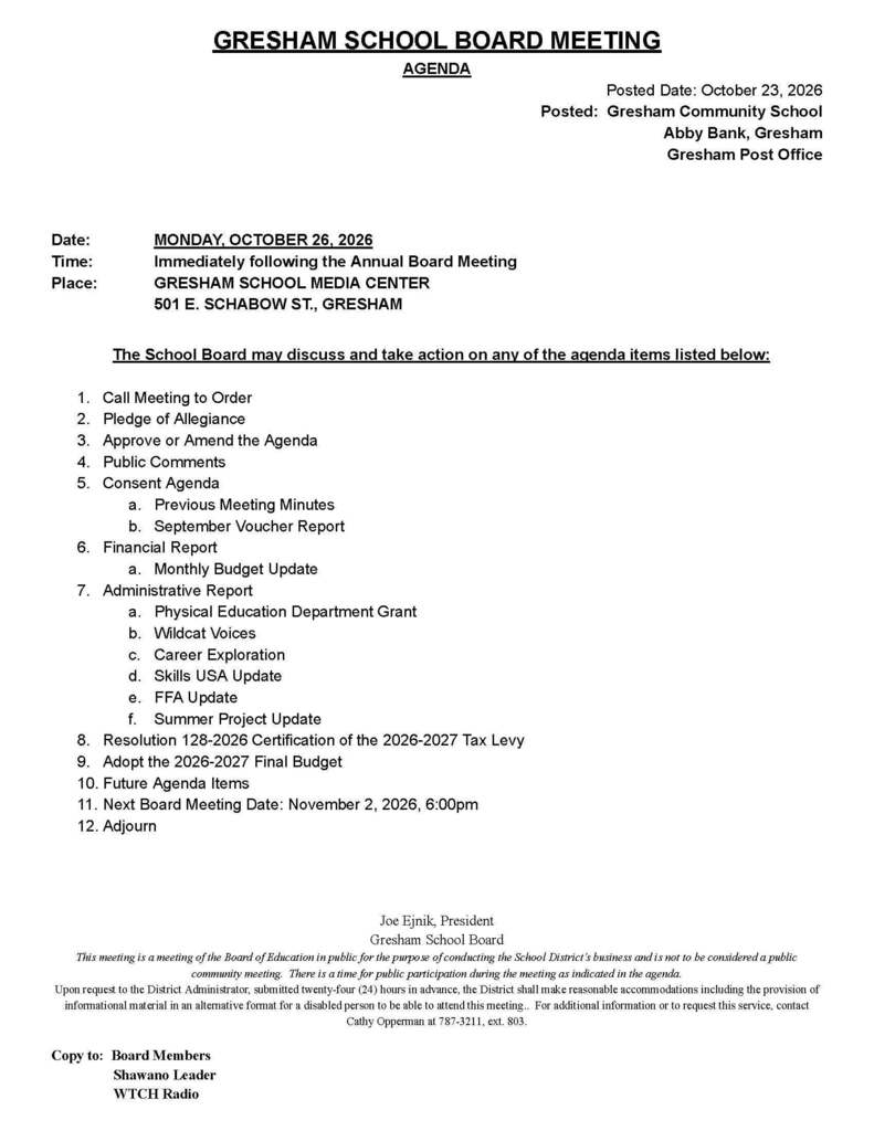 agenda
