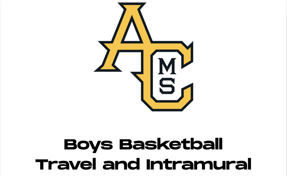 Black and Yellow Aspen Creek Logo for  Boys Basketball