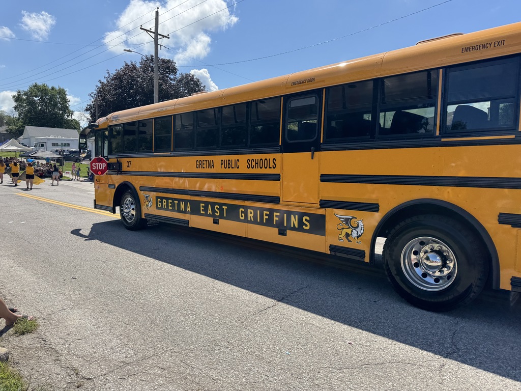 Gretna East bus at Gretna Days parade