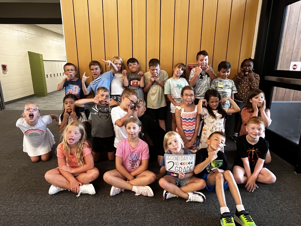 students make silly faces for the camera
