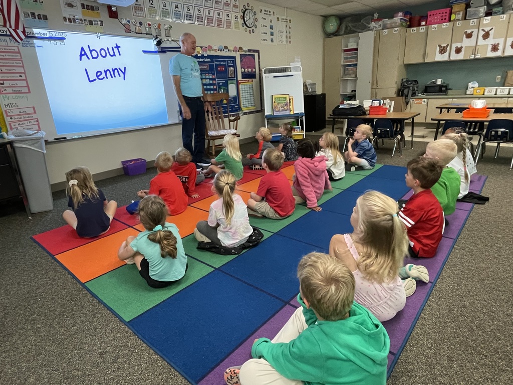 Mr. Lenny visited kindergarten classrooms this week and talked to us about the power of "yet"!  