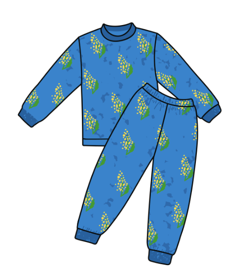 Blue pajamas