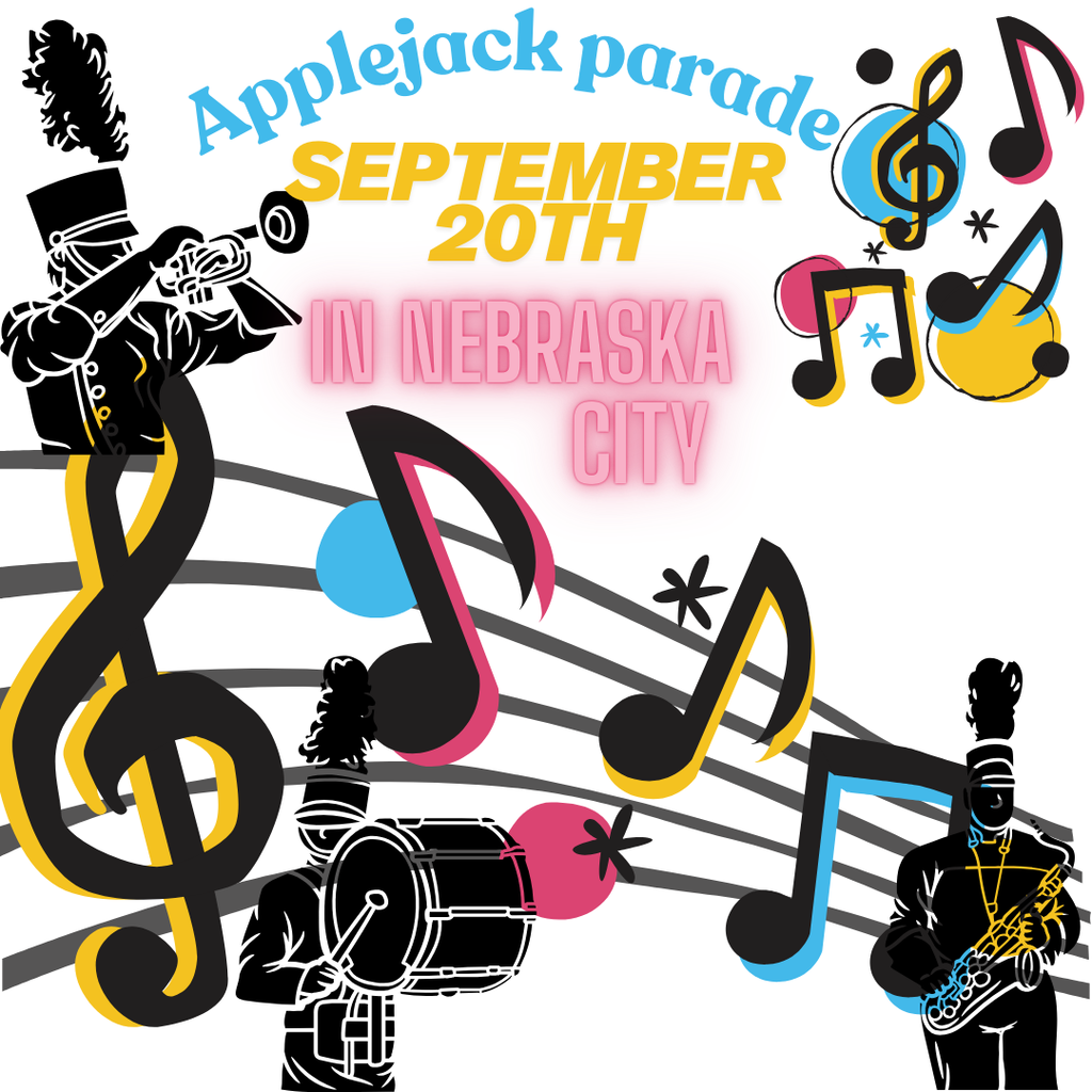 Applejack parade on September 20th in Nebraska City.
