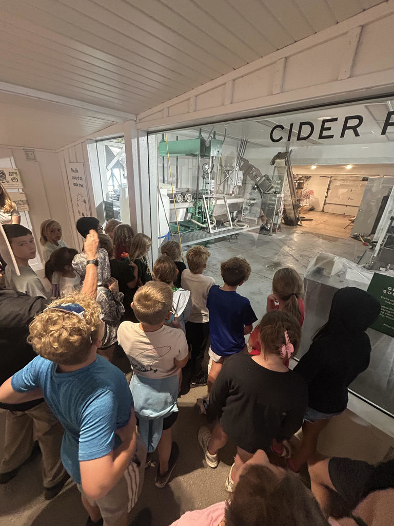 students learning on a field trip