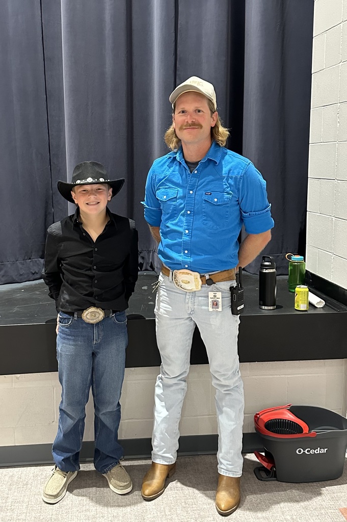 Staff and students dressed up for Spirit Week.