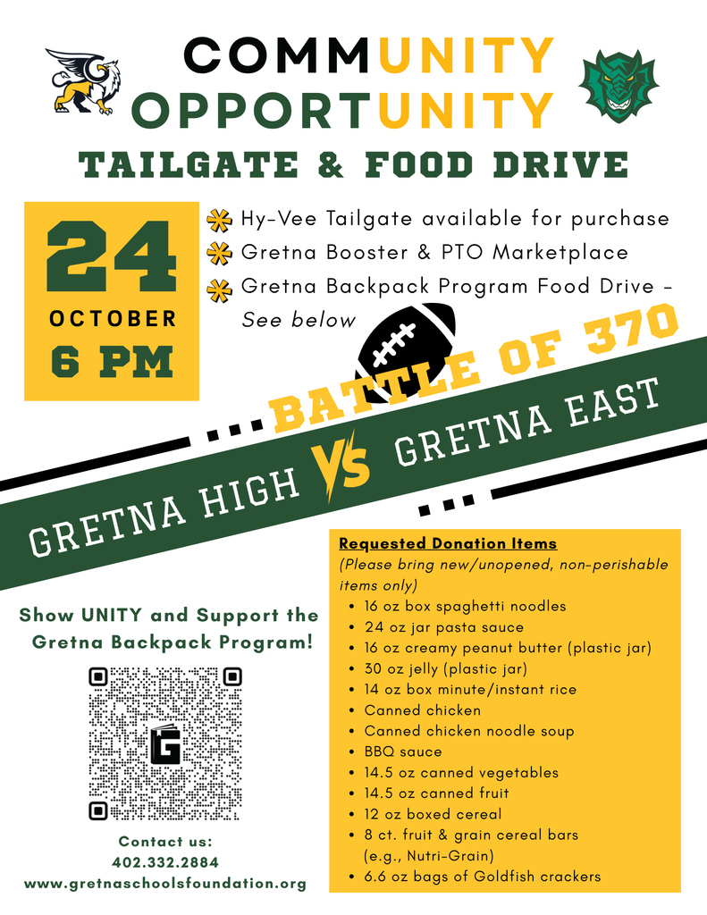 Community Food Drive October 24 at 6pm Requested Donation items: 16oz box spaghetti noodles, 24oz jar pasta sauce, 16 oz creamy peanut butter (plastic jar), 30oz jelly, 14oz box instant rice, canned chicken canned chicken noodle soup, bbq sauce, 14.5 canned vegetables, 14.5oz canned fruit 12 oz. boxed cereal, 8ct fruit and grain cereal bars(e.g. Nutri Grain) 6.6 oz bags of Goldfish crackers