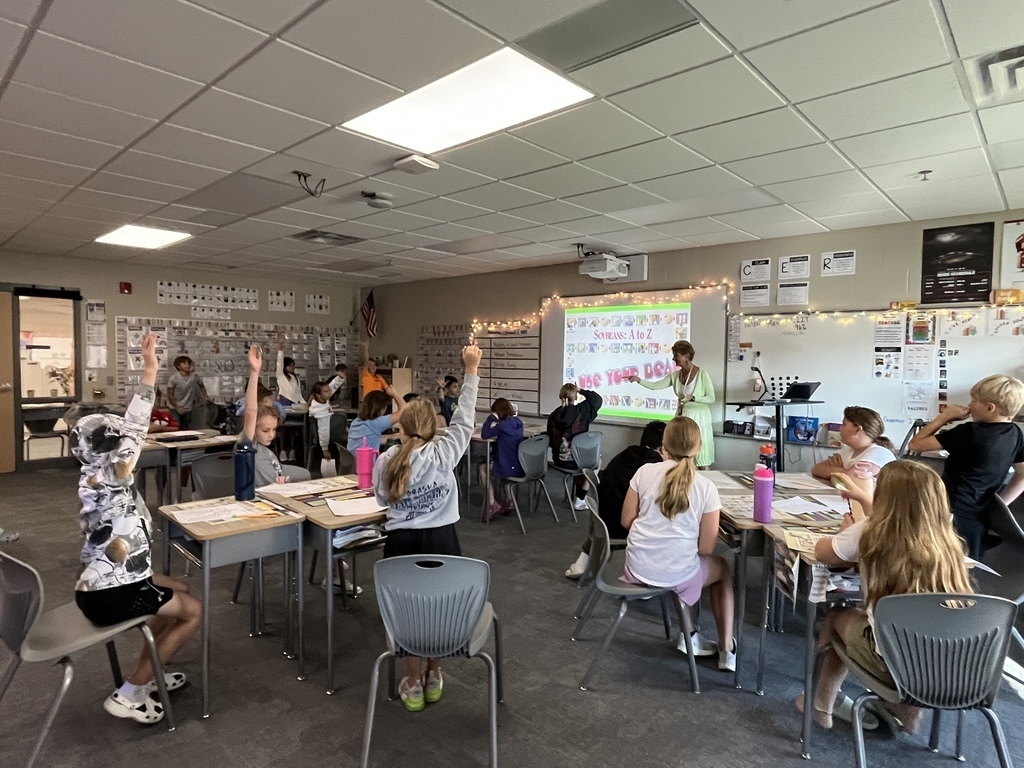 Students hear a presentation on the Nebraska Soybean Project