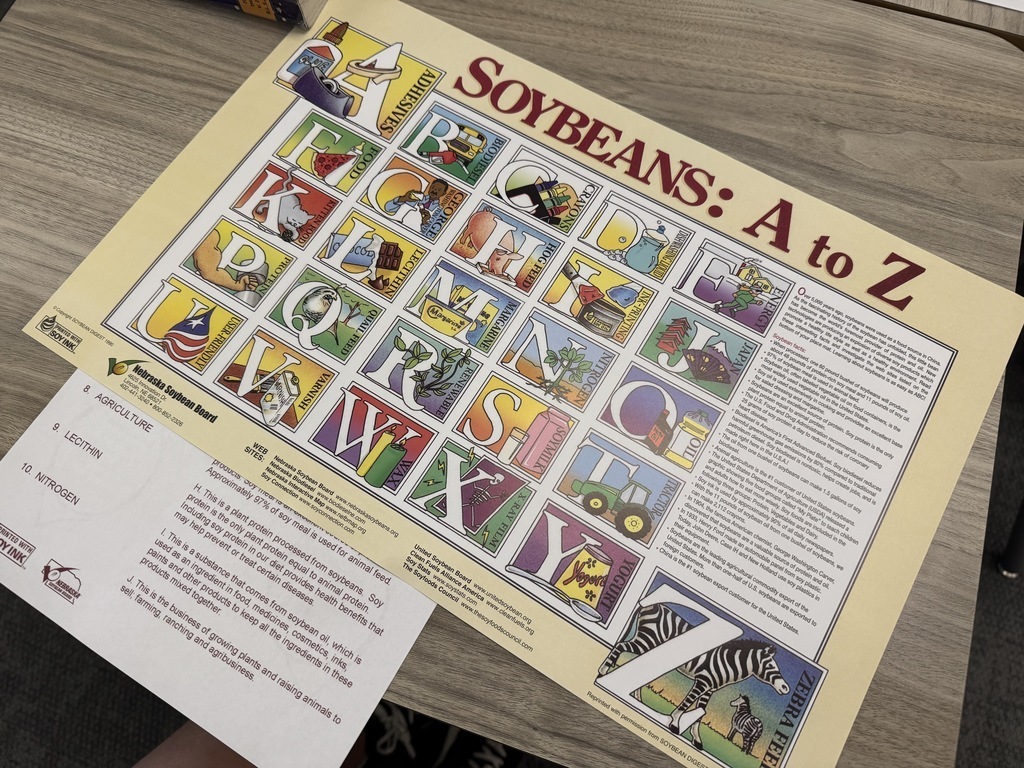 Soybean educational mat