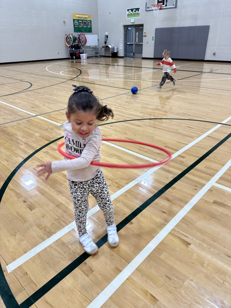student hula hooping