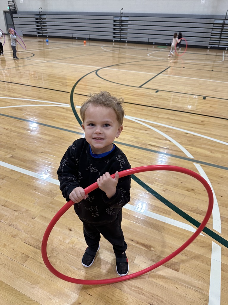 student hula hooping