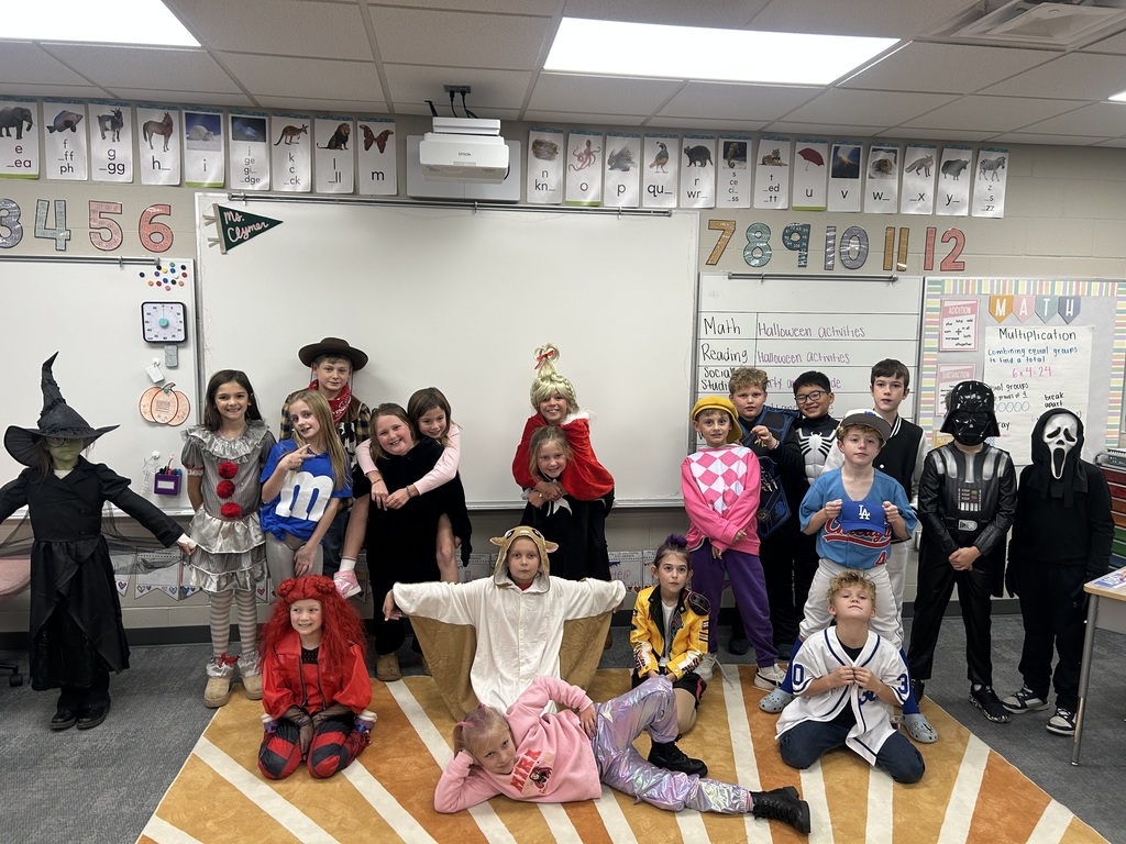 third graders in their costumes