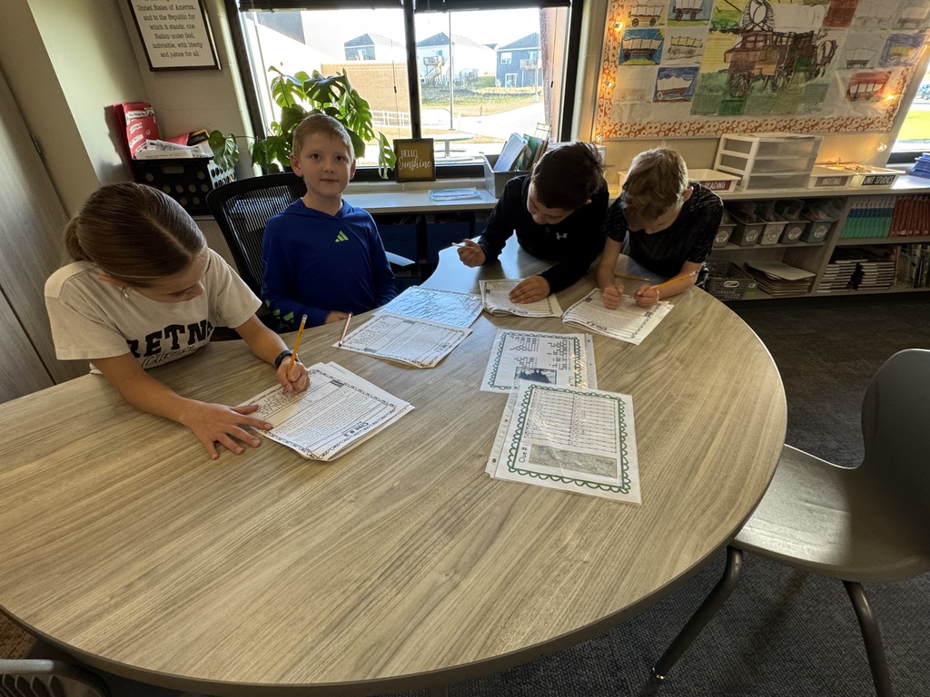 students working together on a project in the classroom