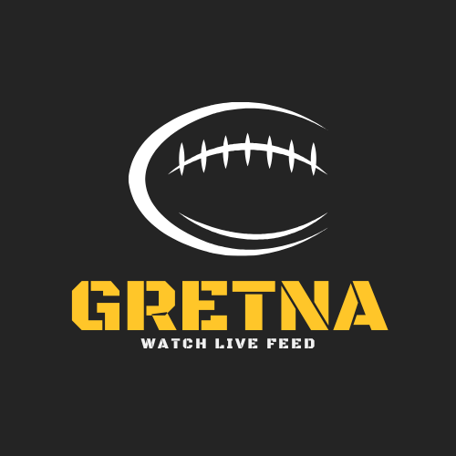 image of a football and text reading Gretna Watch Live Feed