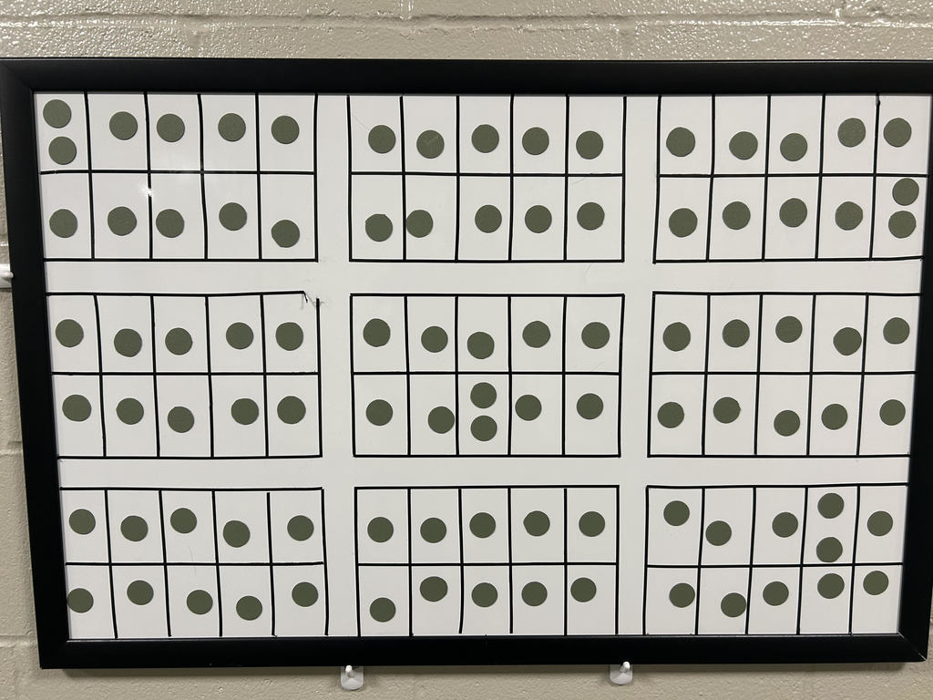 Picture of a magnet board at Harvest Hills Elementary