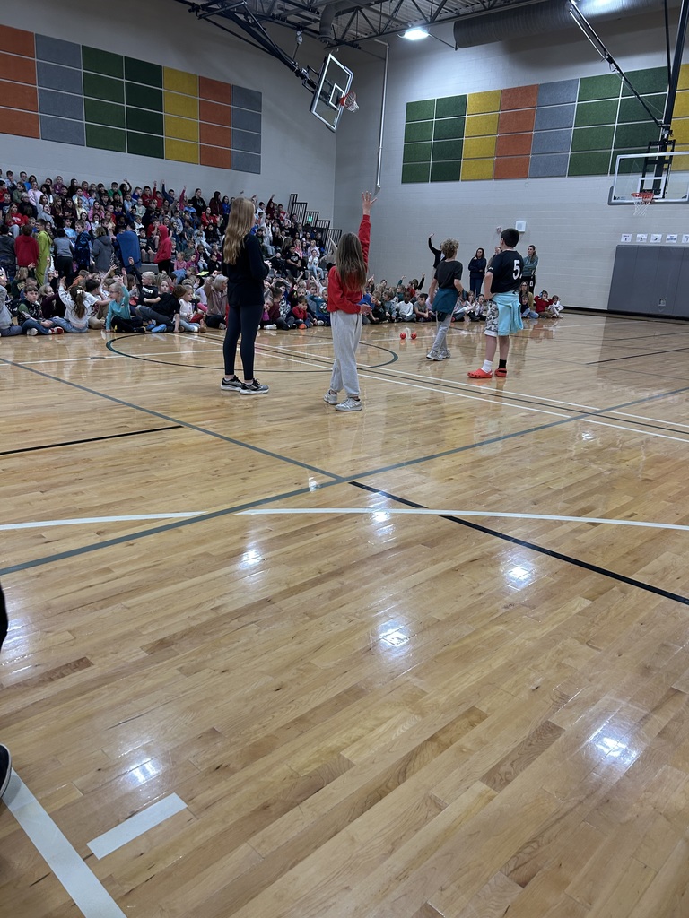 teachers bowling in the gym