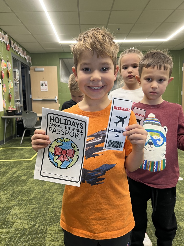 student with a holiday passport