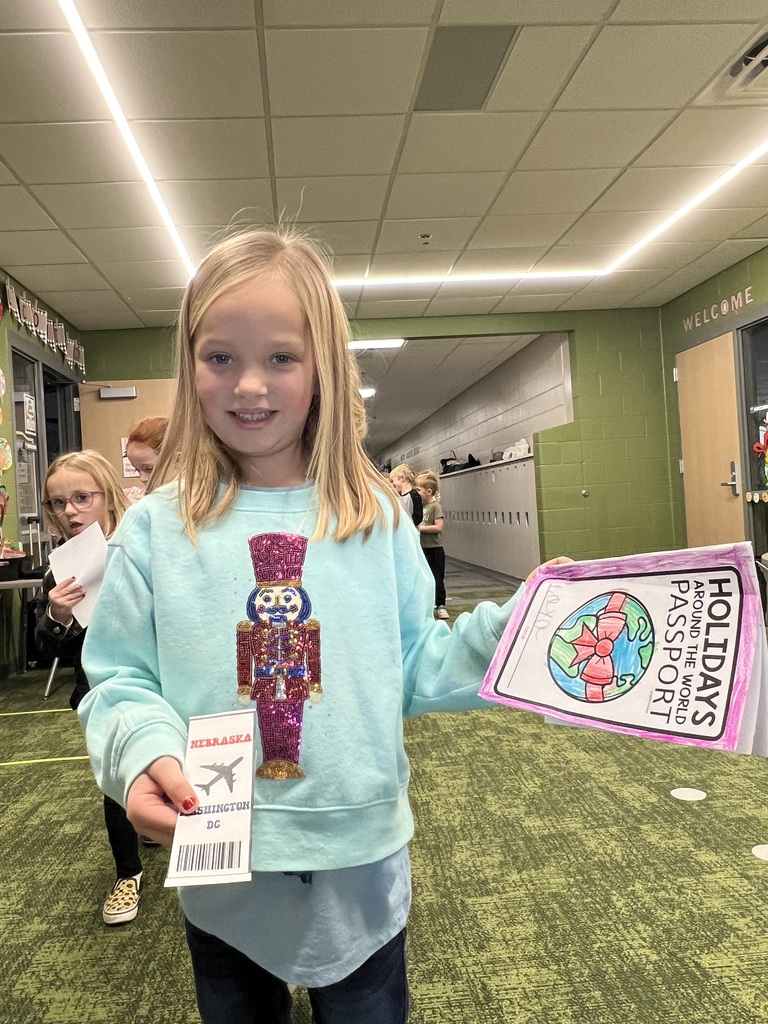 student with a holiday passport