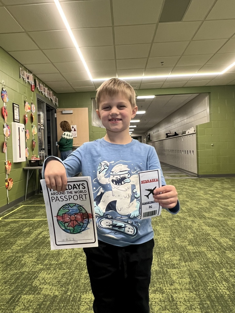 student with a holiday passport