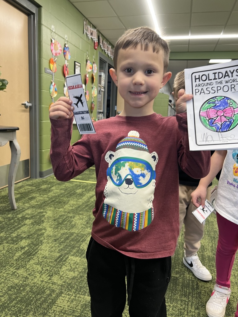 student with a holiday passport