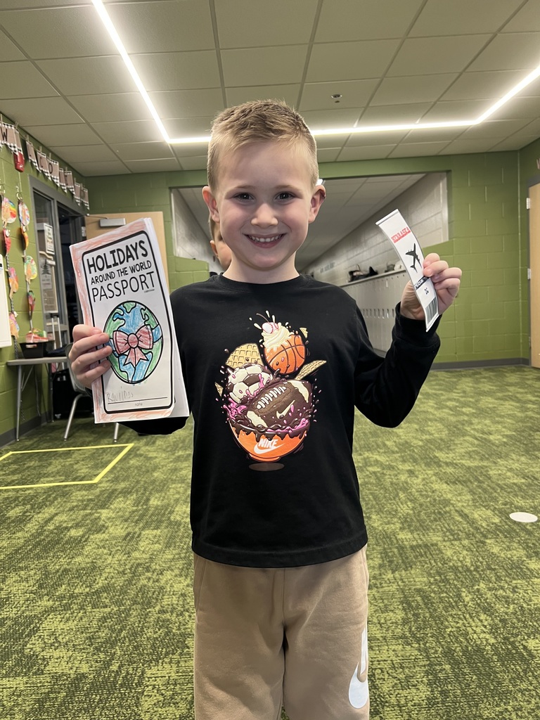 student with a holiday passport