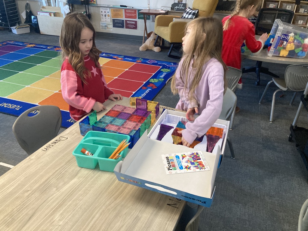 student playing with a game