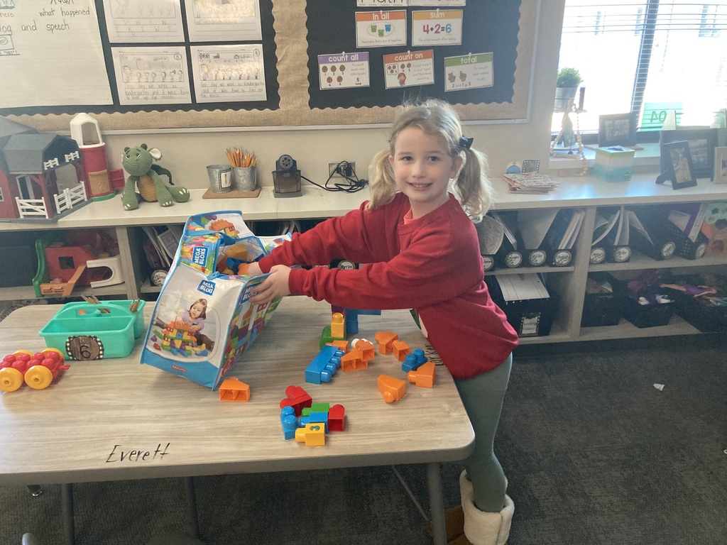 student playing with a game