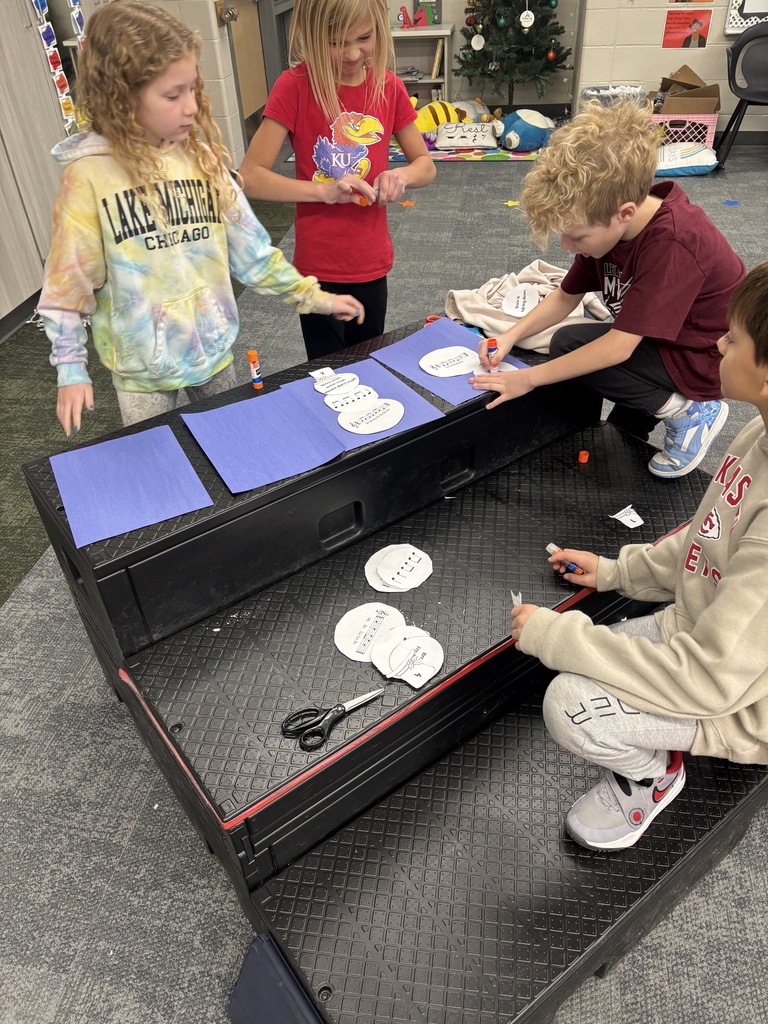 students doing a musical santa project