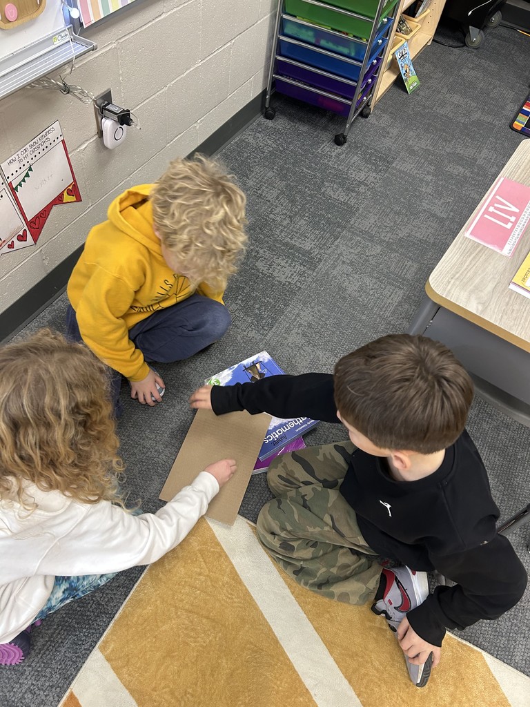 students making ramps in school