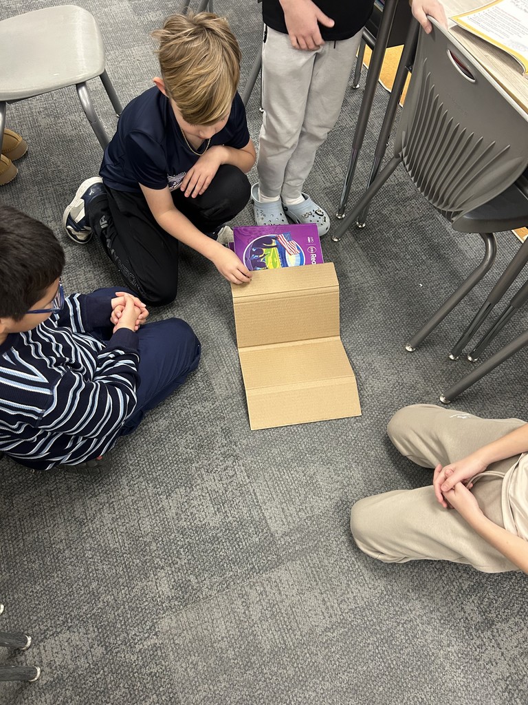 students making ramps in school