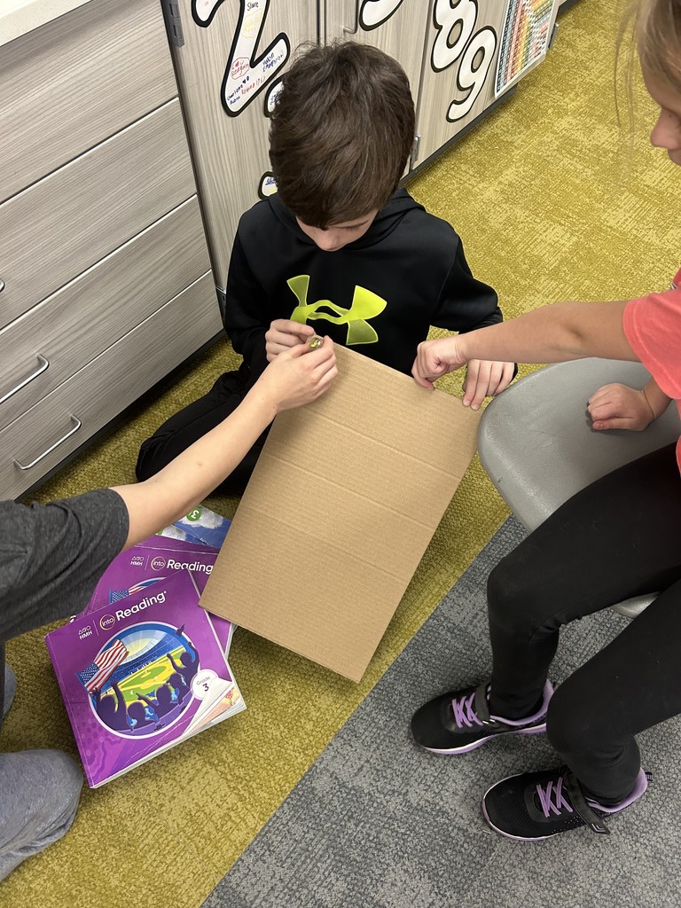 students making ramps in school