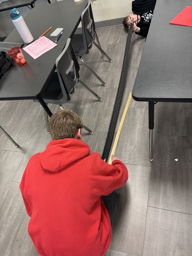 Photo of students on the ground using a track to test Newton's 2nd Law.