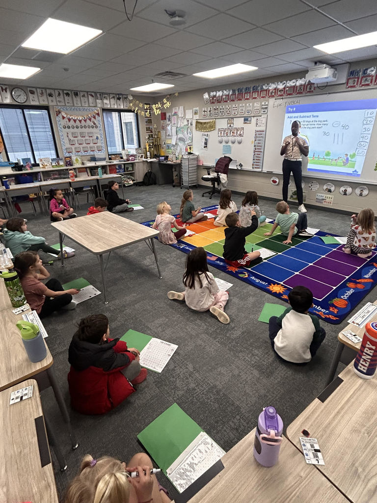 students learning math