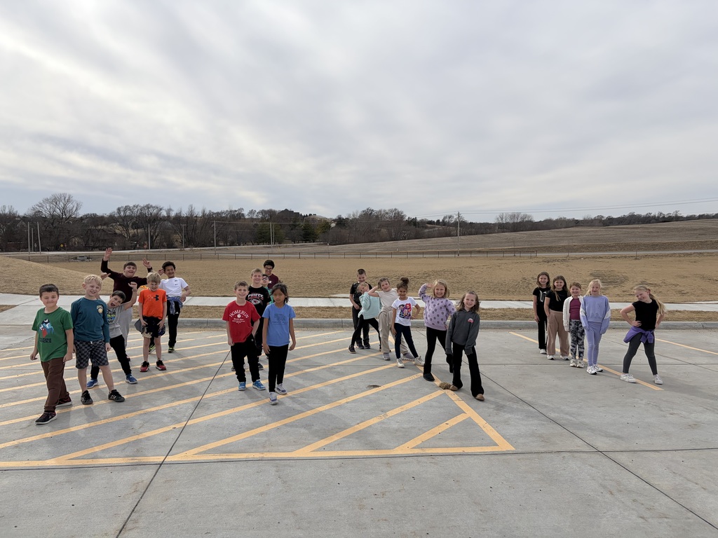 students outside for a science lesson on health