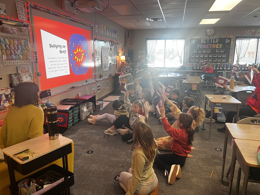 students learn about bullying in their CCI class