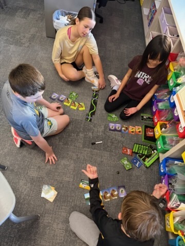 students played an oregon trail card game in a classroom